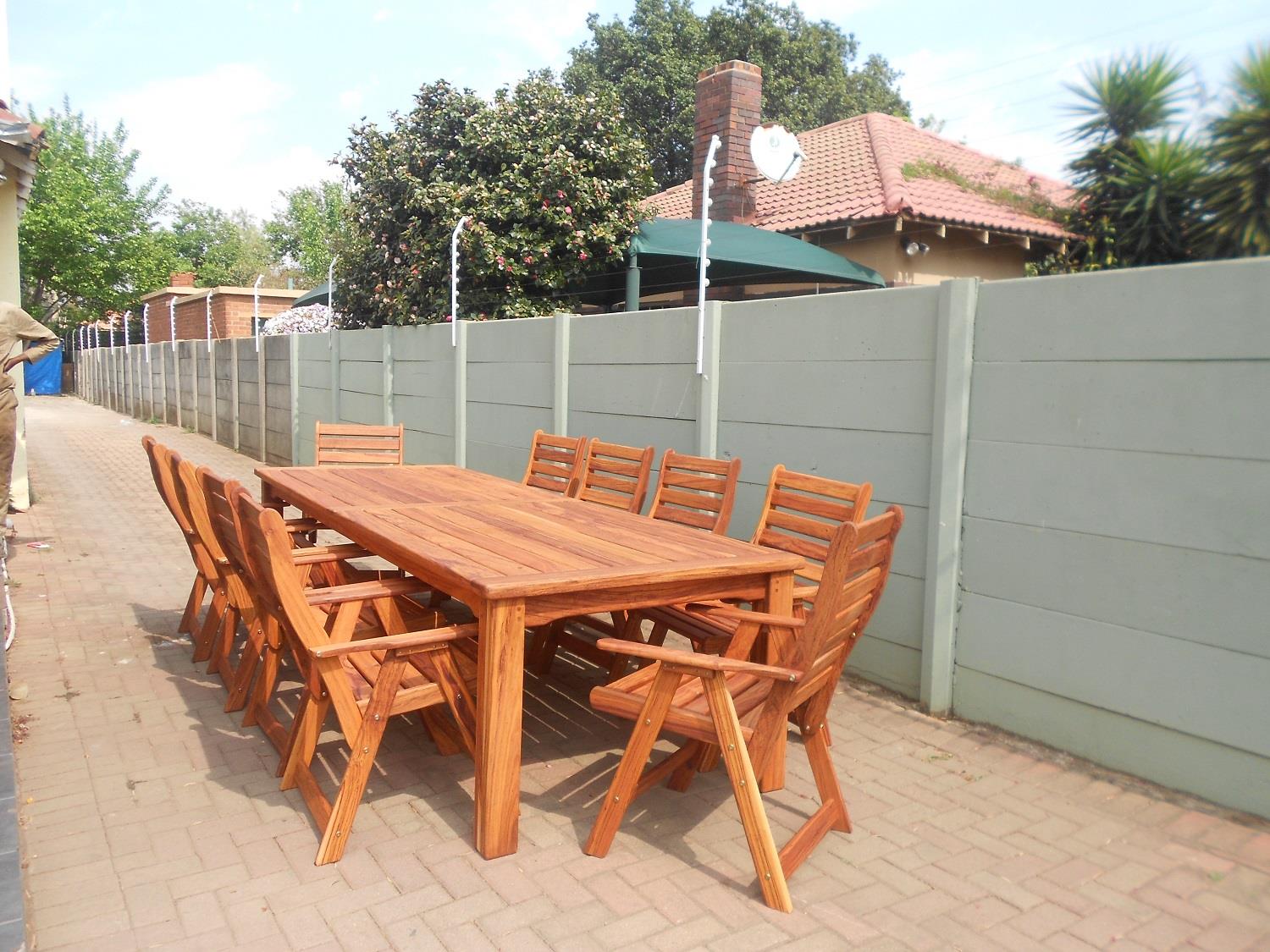Teak 10 seater Rectangular Set